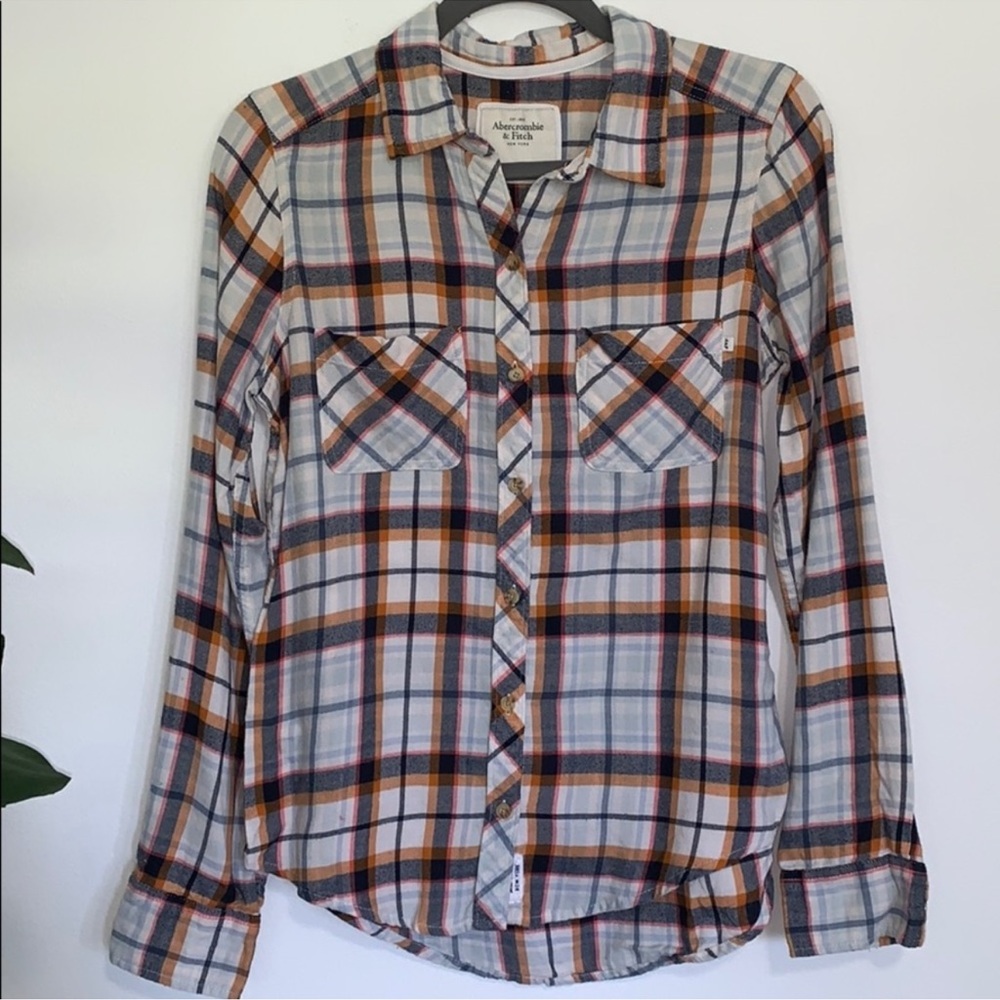 Abercrombie Plaid Flannel Shirt. Size S